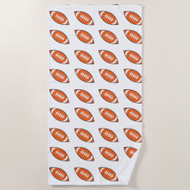 American Football Illustration Strandtuch
