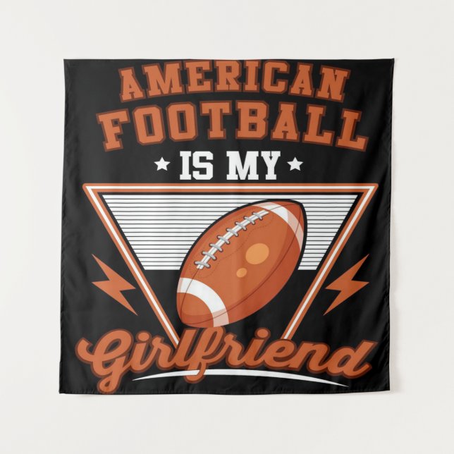 American Football ist mein Fußball Wandteppich (Vorderseite)