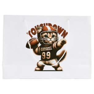 American Football Katze - Touchdown Purrfection Große Geschenktüte