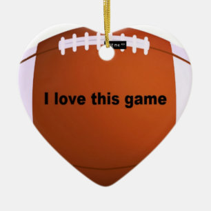 American Football Keramik Ornament