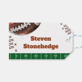American Football Kindergeburtstag Geschenkanhänger