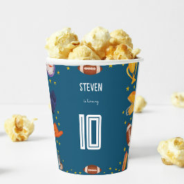 American Football Kindergeburtstag Pappbecher