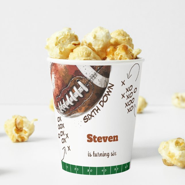 American Football Kindergeburtstag Pappbecher (Von Creator hochgeladen)