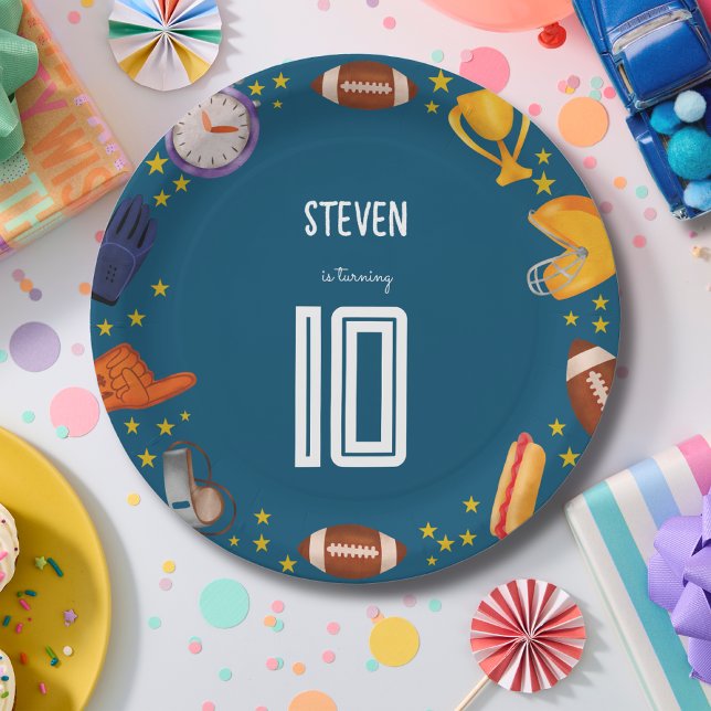 American Football Kindergeburtstag Pappteller (Von Creator hochgeladen)
