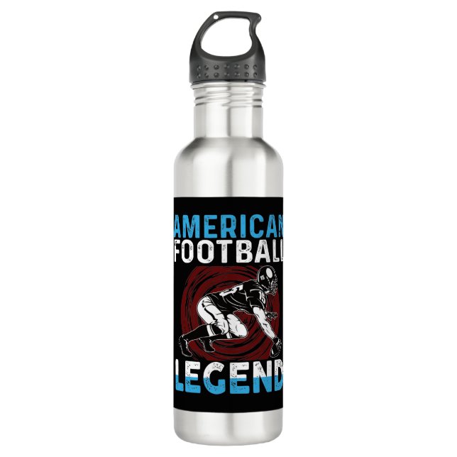 American Football Legende Edelstahlflasche (Vorderseite)