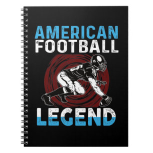 American Football Legende Notizblock