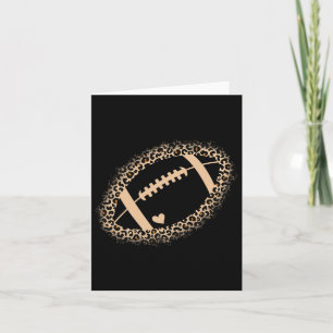 American Football Leopard Print Women Girls Footba Karte