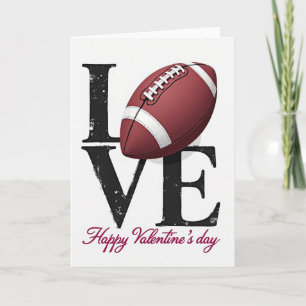 American Football Liebeskarte Karte