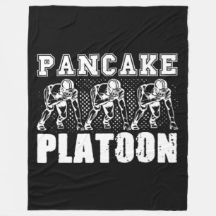 American Football Lineman Pancake Platoon Player S Fleecedecke