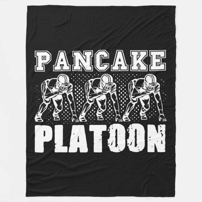 American Football Lineman Pancake Platoon Player S Fleecedecke (Vorderseite)