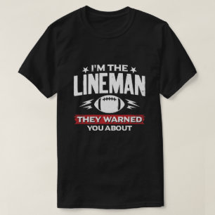 American-Football-Lineman, vor dem sie dich gewarn T-Shirt