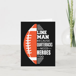 American Football Lineman, weil Quarterbacks brauc Karte