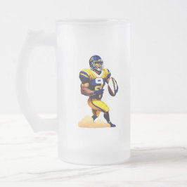 American Football Mattiert Glass Tasse