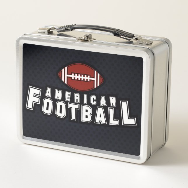 American Football Metall Brotdose (Vorderseite)