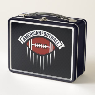American Football Metall Brotdose