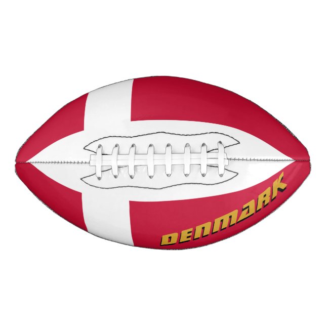 American Football mit dänischer Flagge / Dänemark (Vorderseite)