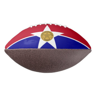 American Football mit der Flagge von Dallas