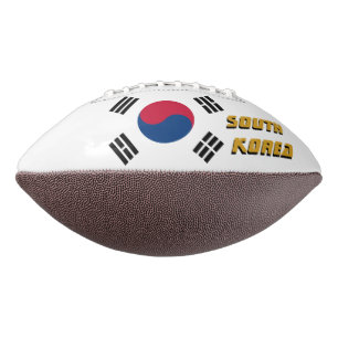 American Football mit koreanischer Flagge / Südkor