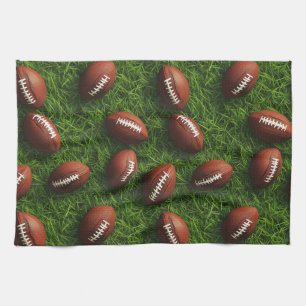 American Football Nahtloses Sportmuster Geschirrtuch