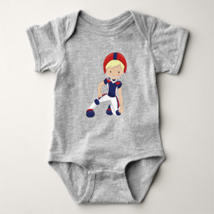 American Football, Niedlich Boy, Blond Hair, Rugby Baby Strampler