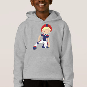 American Football, Niedlich Boy, Blond Hair, Rugby Hoodie
