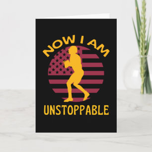 American Football Now I Am Unstoppable Karte