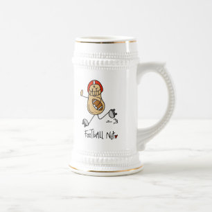 American-Football-Nuss-T-Shirts und Geschenke Bierglas