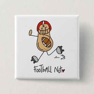 American-Football-Nuss-T-Shirts und Geschenke Button