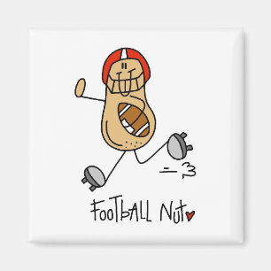 American-Football-Nuss-T-Shirts und Geschenke Magnet
