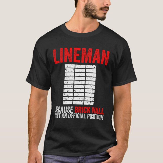 American Football Offensive Lineman T-Shirt (Vorderseite)