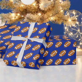 American Football on Blue Geschenkpapier