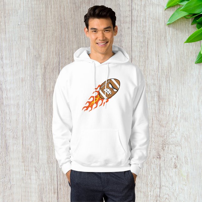 American Football on Fire Mens Hoodie (Von Creator hochgeladen)