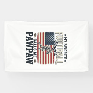 American-Football-Papaya-Vintage-Amerikanisches-Fl Banner