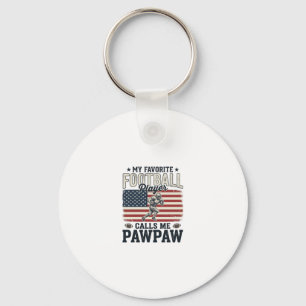 American-Football-Papaya-Vintage-Amerikanisches-Fl Schlüsselanhänger