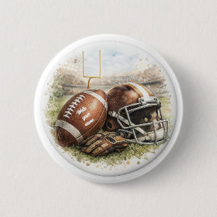 American Football Pin Button Vintage Sportfan