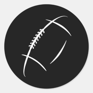 American Football Player and Fan Gear Co Uni Adult Runder Aufkleber