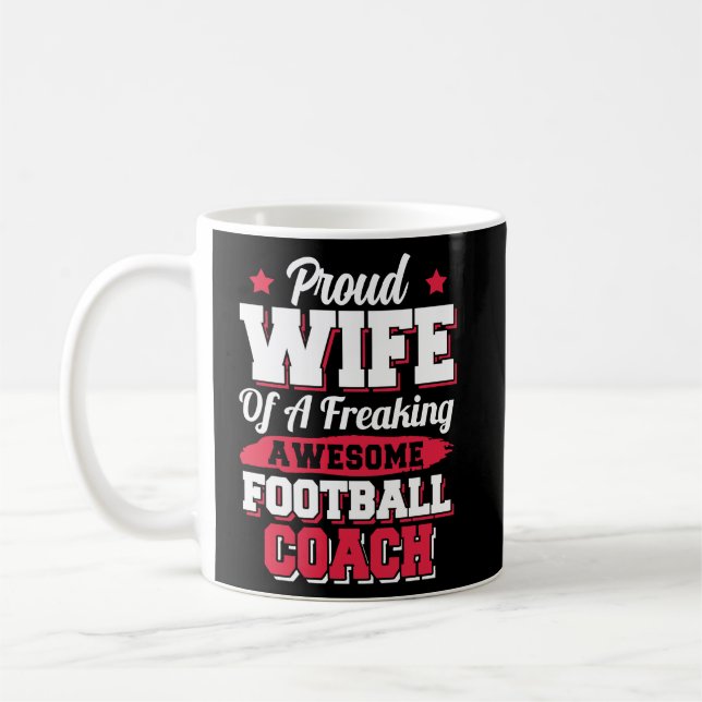 American Football Player Football Coach Ehefrau Kaffeetasse (Links)