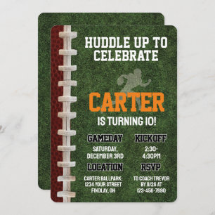 American Football Player Geburtstagsparty, jedes A Einladung