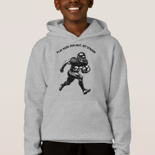 American Football Player Illustration Tri-Blend Sh Hoodie