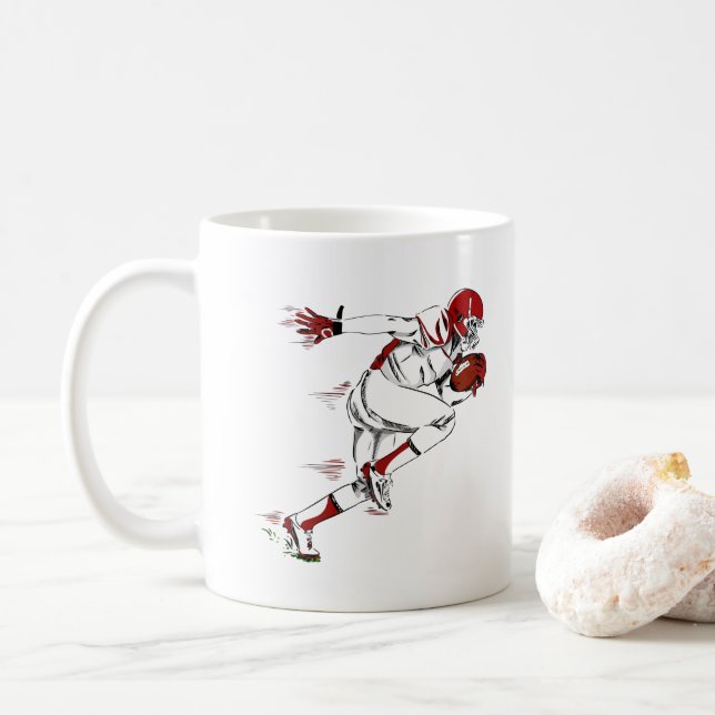 American Football Player Kaffeetasse (Mit Donut)