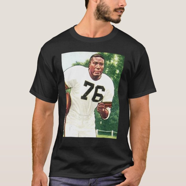 American Football Player No 76 Illustration SITE B T-Shirt (Vorderseite)