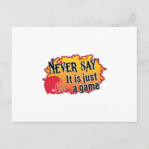 American Football Player Sports Team Game USA Gift Postkarte