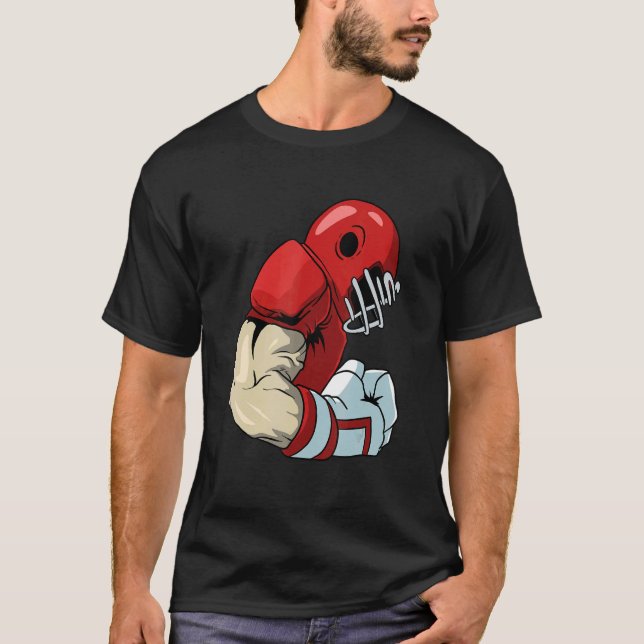American football player T-Shirt (Vorderseite)