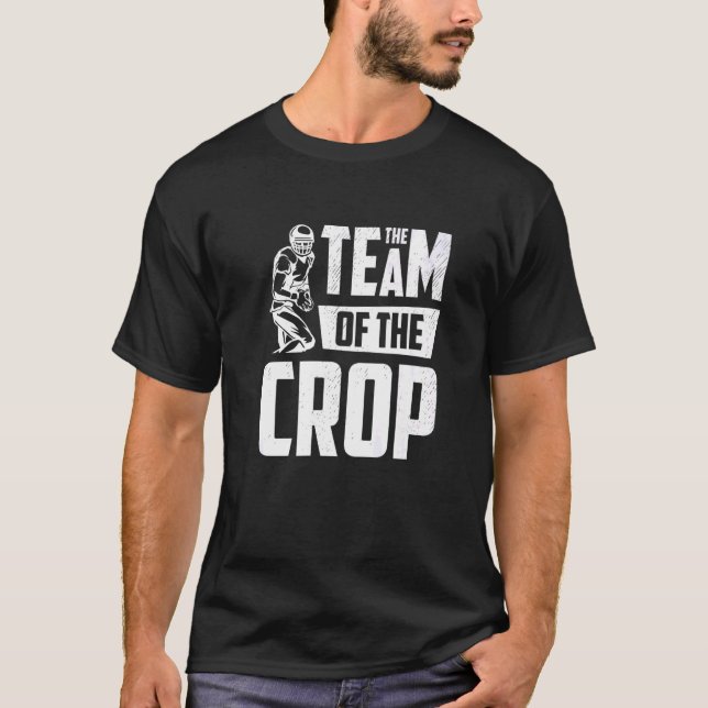 American Football Player Team der Crop Lineman T-Shirt (Vorderseite)