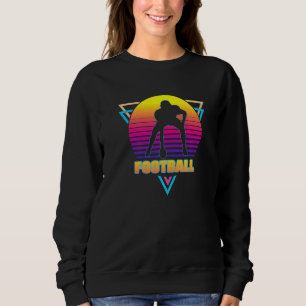American Football Player Vintag Retro 80er Style V Sweatshirt