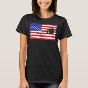 American Football Players Football Fans Flag D T-Shirt
