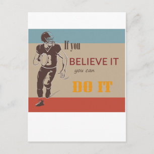 American Football Postkarte