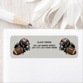American Football Red & Black Baby Dusche