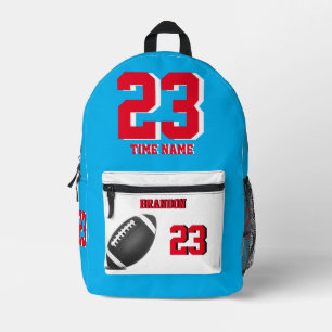 American Football Rucksack Black Sky Blue One