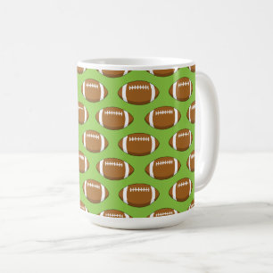 American Football Rugby Ball Pattern Kaffeetasse